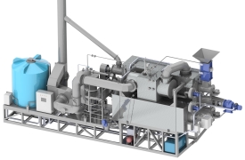 3D-модель агрегата переработки шин